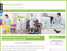 Tablet Screenshot of amaidzingagency.com